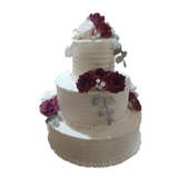 Elegant Three Tiered Wedding Structure Cake by Yalu Yalu Galle Outlet