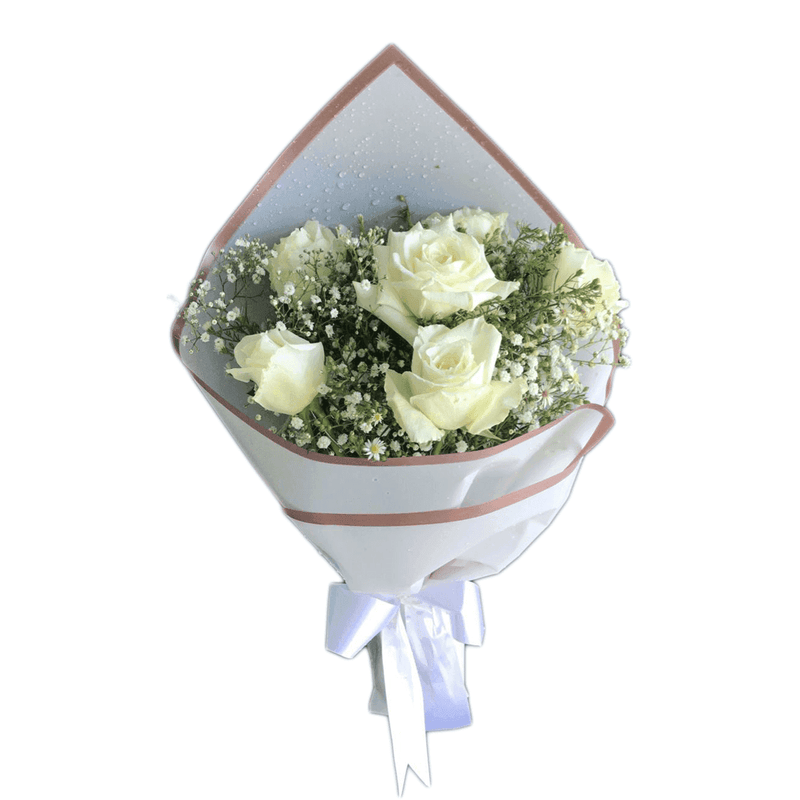 White Roses Bouquet - yaluyalu