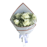 White Roses Bouquet - yaluyalu
