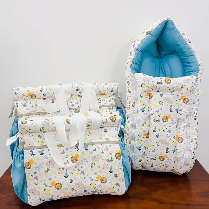 Blue Color Mini Baby Bedding Gift Set - Yalu Yalu