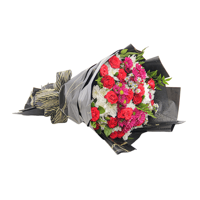 Chrysanthemum Rosette Fresh Flower Bouquet by YaluYalu | Send Flowers Online in Sri Lanka | Fresh Flowers | YaluYalu Flower Shop - yaluyalu