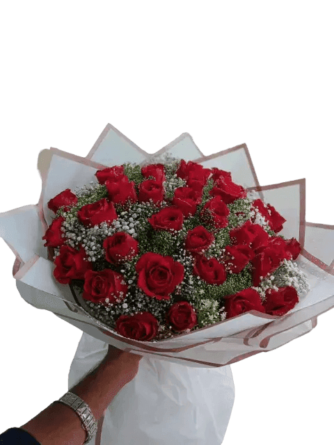Pretty in Red Flower Bouquet by YaluYalu - yaluyalu