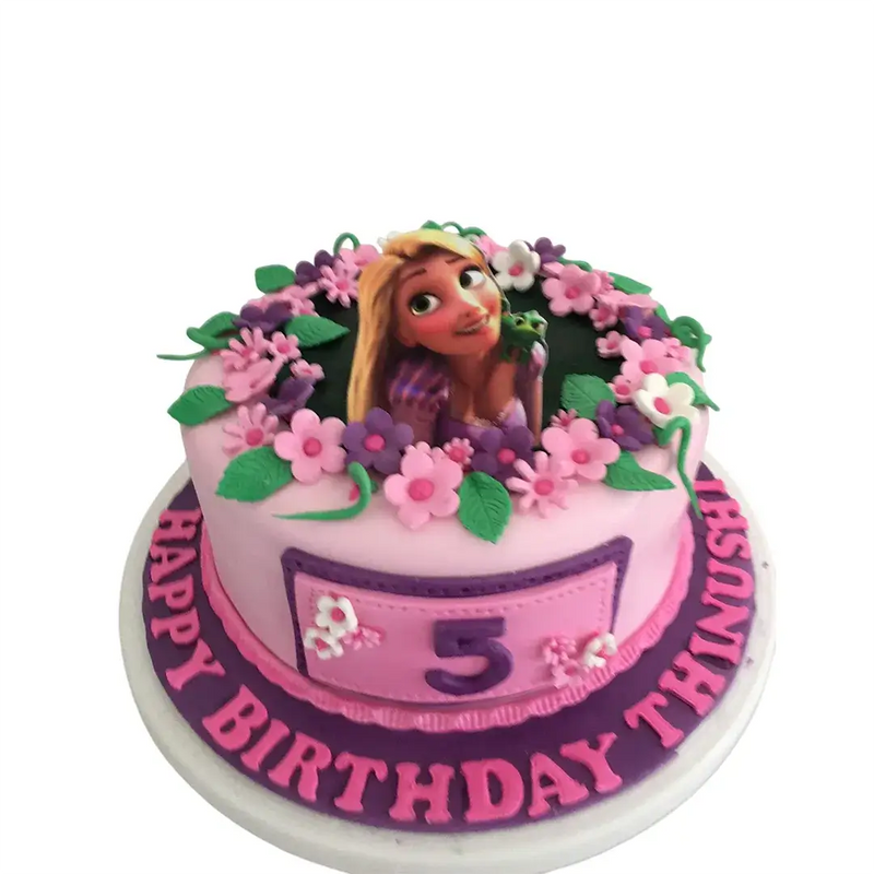 Princess Rapunzel Ribbon Cake 1Kg\1.5Kg - Yalu Yalu | Cake Delivery Sri Lanka