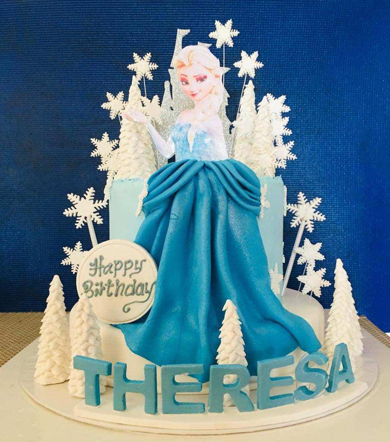 Frozen Disney Queen Cake by Yalu Yalu 3.5Kg - yaluyalu