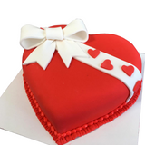 Red Velvet Heart Cake for Valentine by Yalu Yalu