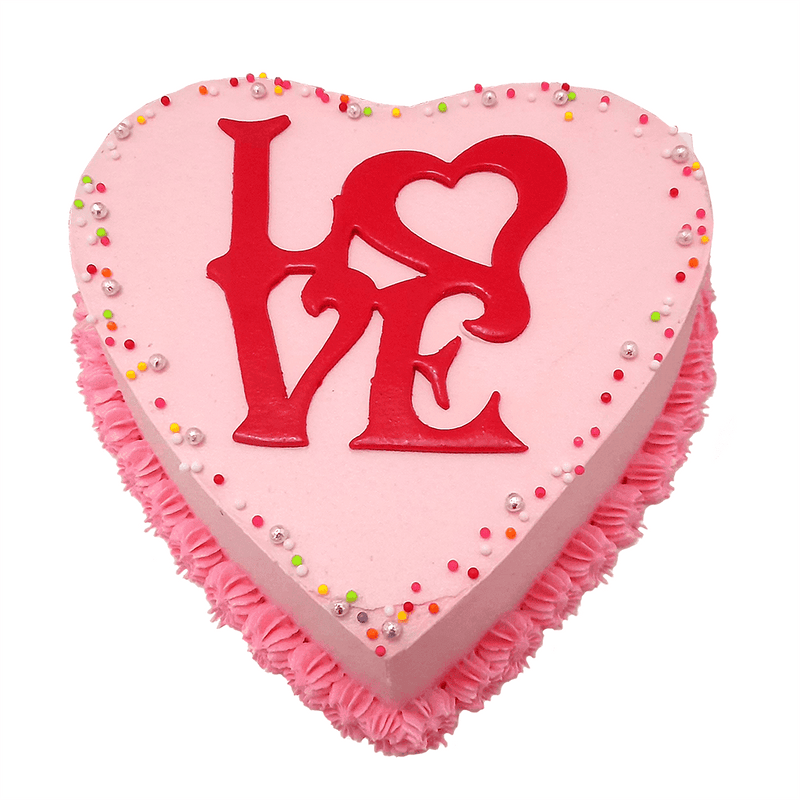 Heart Shaped Valentine Ribbon Cake by yaluyalu - yaluyalu