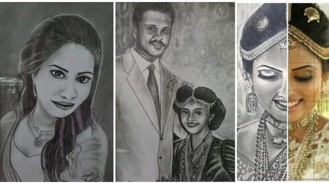 Family Pencil Art Portrait by YaluYalu