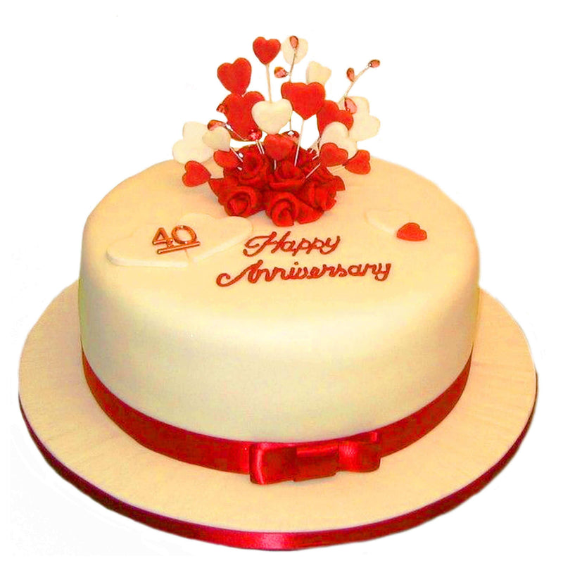 Anniversary Ribbon Cake by Yalu Yalu 1kg - yaluyalu