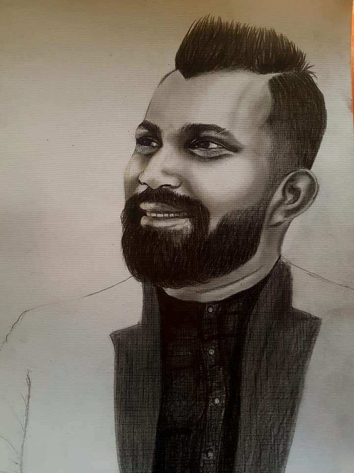 Single Person Pencil Art Portrait by YaluYalu - yaluyalu