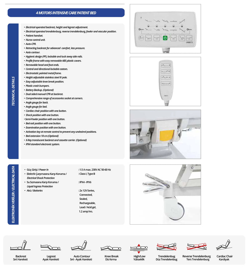 Five Function Imported Electric Hospital Bed YaluYalu