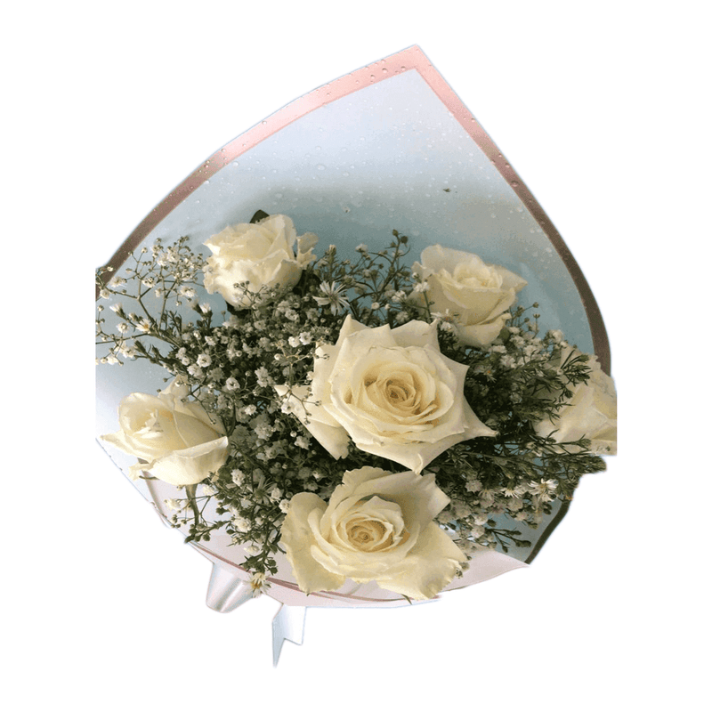 White Roses Bouquet - yaluyalu