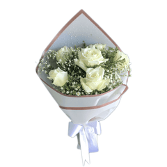 White Roses Bouquet - yaluyalu