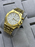 Audemars Piguet Automatic Gold White Mens Watch