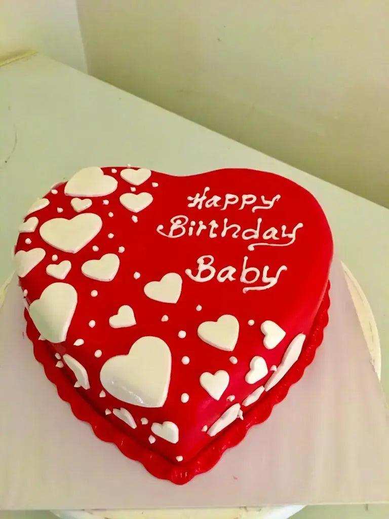 Big Heart Birthday Cake by Yalu Yalu - yaluyalu