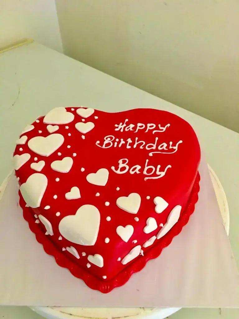 Big Heart Birthday Cake by Yalu Yalu - yaluyalu