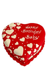 Big Heart Birthday Cake by Yalu Yalu - yaluyalu