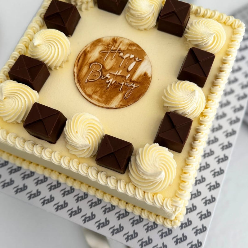 Birthday Ribbon Cake by Fab