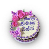Butterfly Garden Ribbon Cake 1Kg\1.5Kg - Yalu Yalu | Cake Delivery Sri Lanka - 1 Kg
