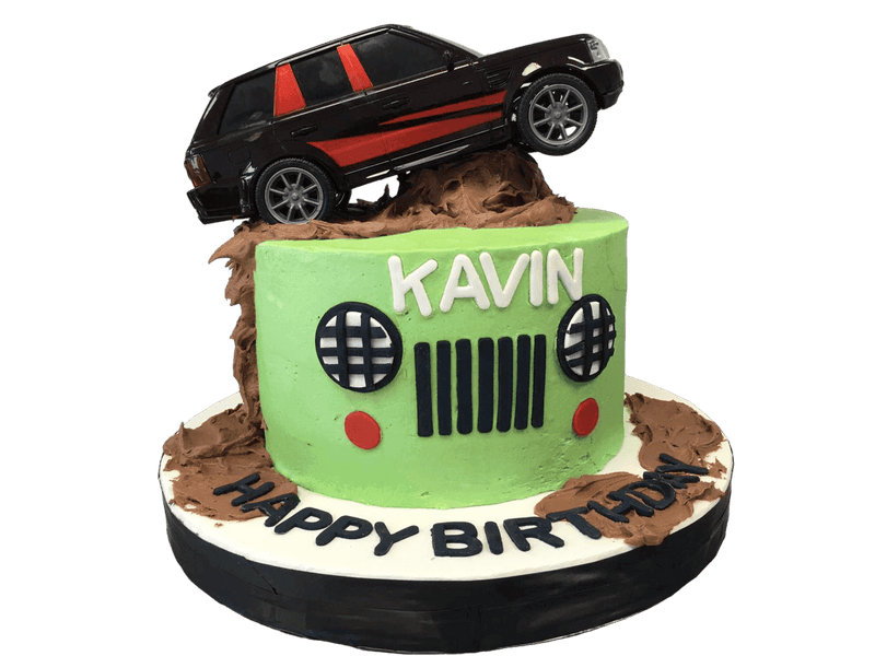 Off-Road Delight Designer Birthday Cake by Yalu Yalu - yaluyalu