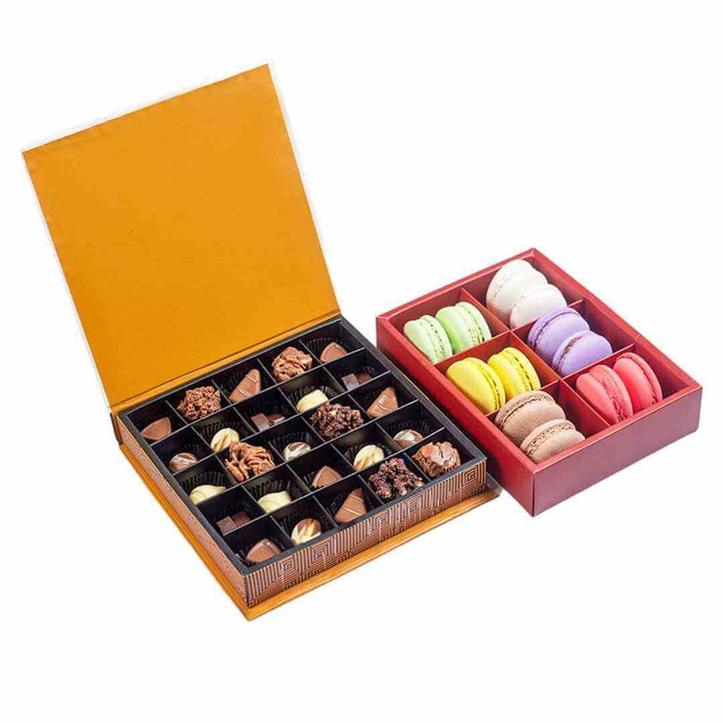 Chocolate and Macaroon Box by Cinnamon Grand Yalu Yalu Home Delivery
