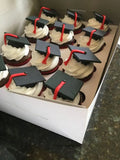 Chocolate Graduation Cupcakes by Yalu Yalu ( 12 Pack )