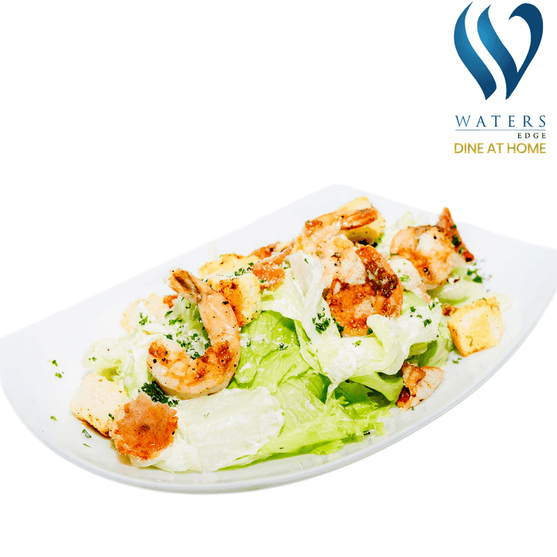Classic Caesar Salad with Prawns by Waters Edge - yaluyalu