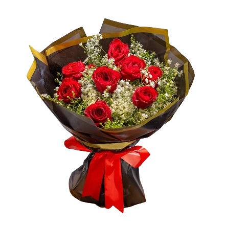 Classic Red Rose Bouquet by Yalu Yalu | Delivery in Sri Lanka