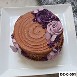 Decorated Chocolate Cake Design 1 by Fab