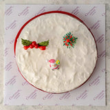 Decorated Christmas Cake Design 2 Cinnamon Lakeside | YaluYalu Delivery Sri lanka - yaluyalu