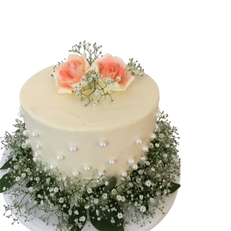 Elegant Blossom Cake Ribbon Cake 1Kg\1.5Kg - Yalu Yalu | Cake Delivery Sri Lanka