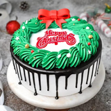 Elegant Christmas Chocolate Cake by Yalu Yalu | Delivery in Sri Lanka
