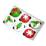 Elegant Christmas Cupcakes Pack (6 pcs) by YaluYalu