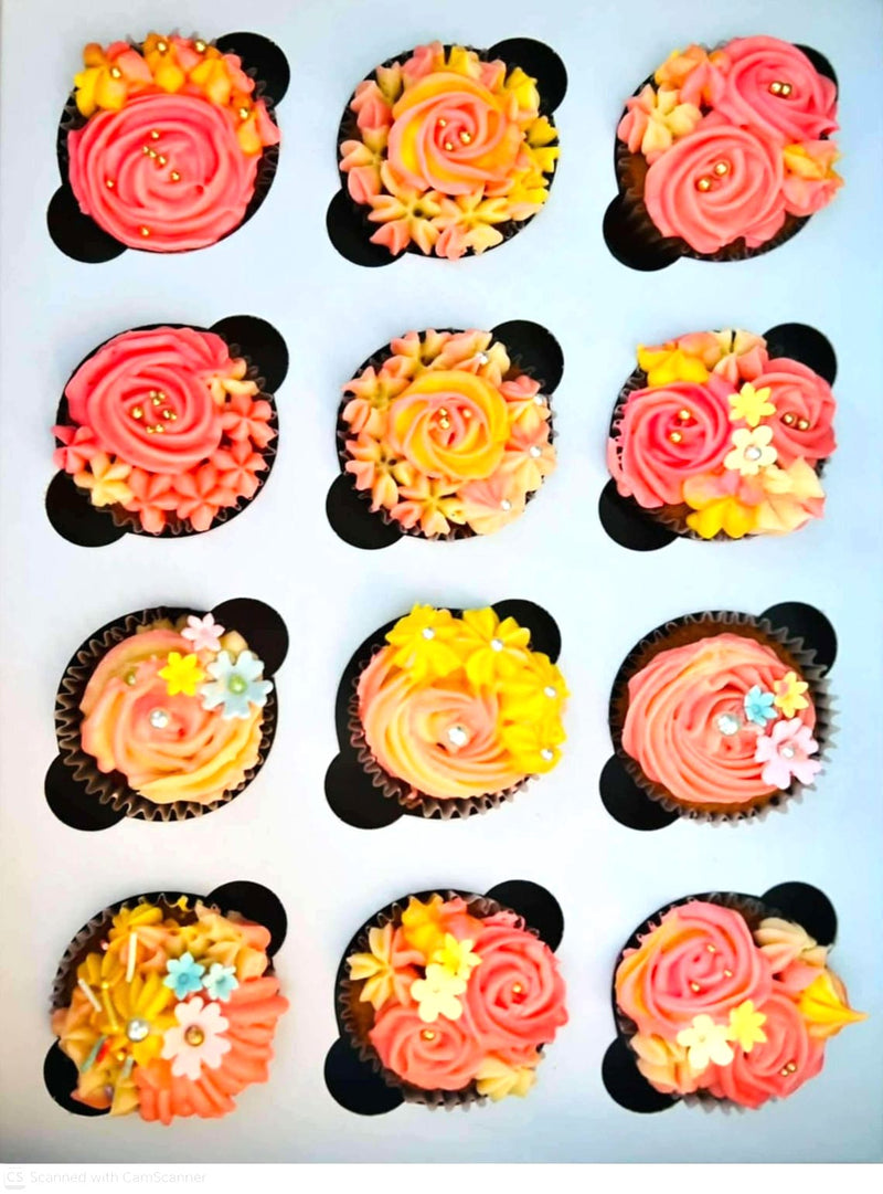Floral Buttercream Cupcakes by Yalu Yalu