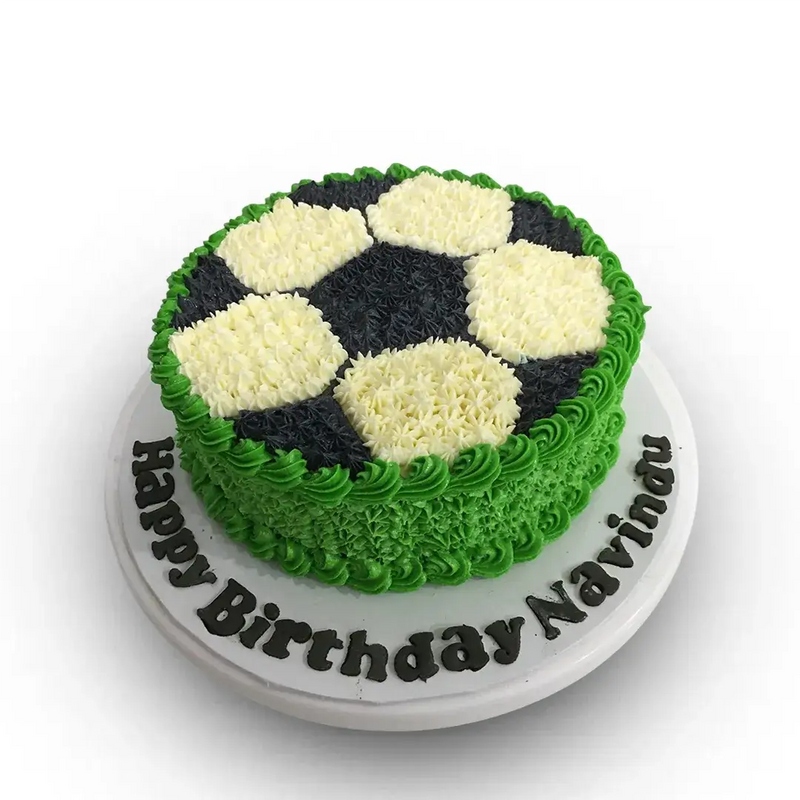 Football Themed Ribbon Cake 1Kg\1.5Kg - Yalu Yalu | Cake Delivery Sri Lanka