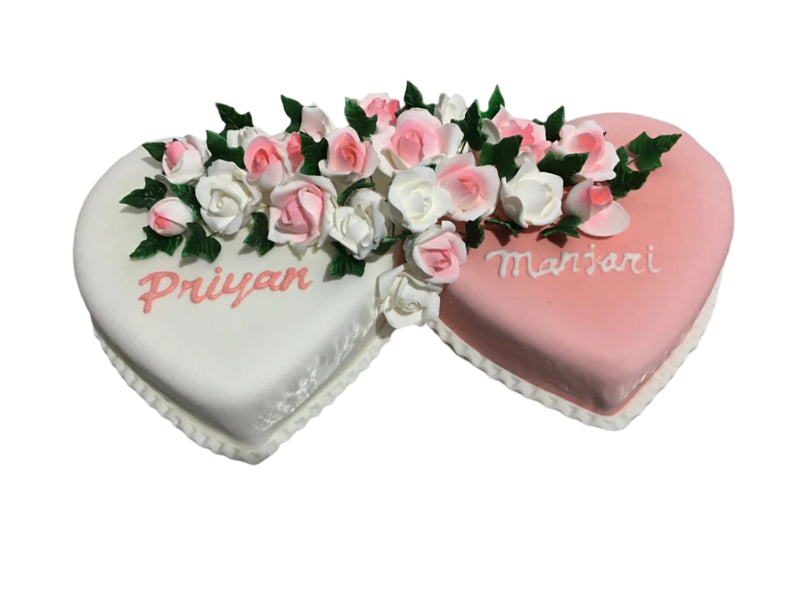 "Forever Hearts Blossom Cake | Celebrate Love with YaluYalu
