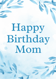 Happy Birthday Mom Greeting Card by Yalu Yalu