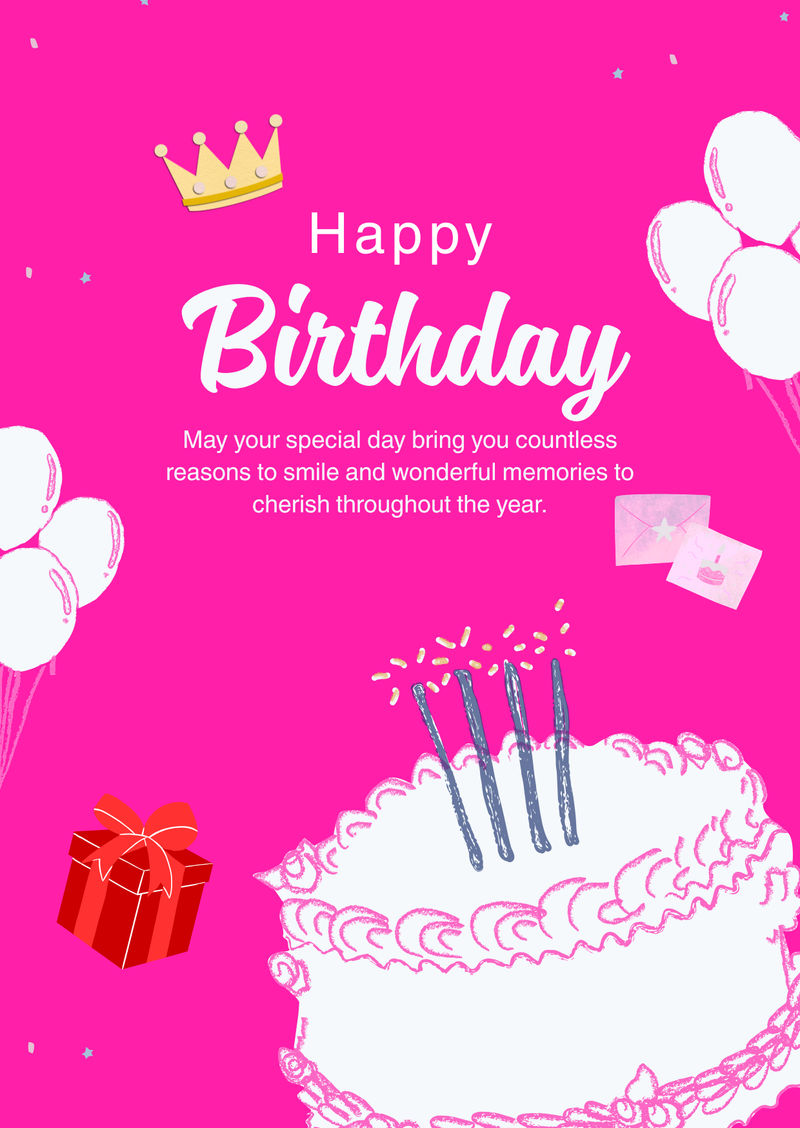 Happy Birthday Greeting Card by Yalu Yalu
