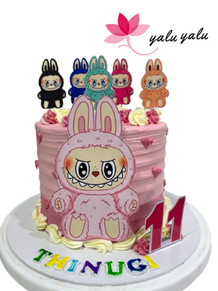 Labubu Bunny Themed Chocolate Cake by Yalu Yalu | Delivery in Sri Lanka
