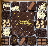 Luxury Chocolate Brownie Birthday Platter by Yalu Yalu