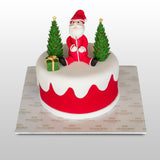 Merry Santa Ribbon Cake by Hotel Kingsbury | Delivery in Sri Lanka