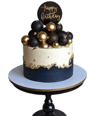 Modern Elegant Birthday Cake by Yalu Yalu - yaluyalu