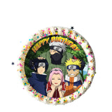 Naruto Theme Round Edible Birthday Cake Yalu Yalu