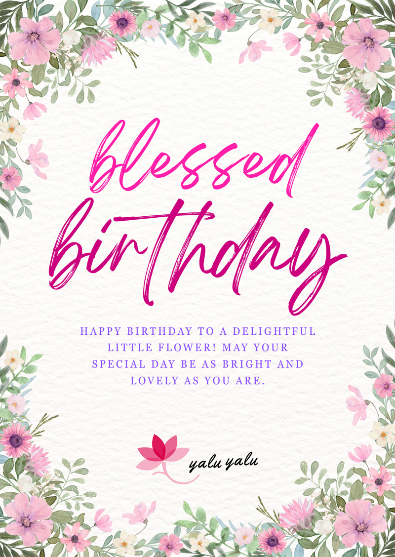 Happy Birthday Greeting Card by Yalu Yalu