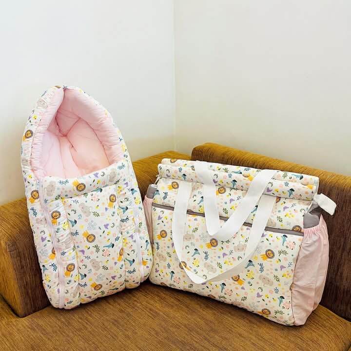 Pink Color Mini Baby Bedding Gift Set - Yalu Yalu