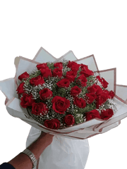 Pretty in Red Flower Bouquet by YaluYalu - yaluyalu