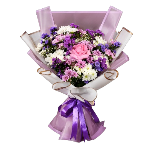 Purple Blossom Rose Bouquet by Yalu Yalu | Delivery in Sri Lanka