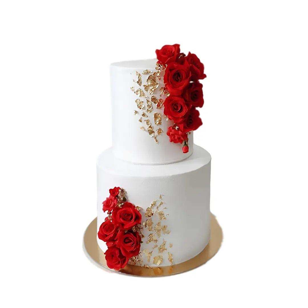 Red wedding cake deals