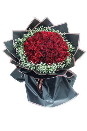 Red romance Red Roses Flower Bouquet by YaluYalu