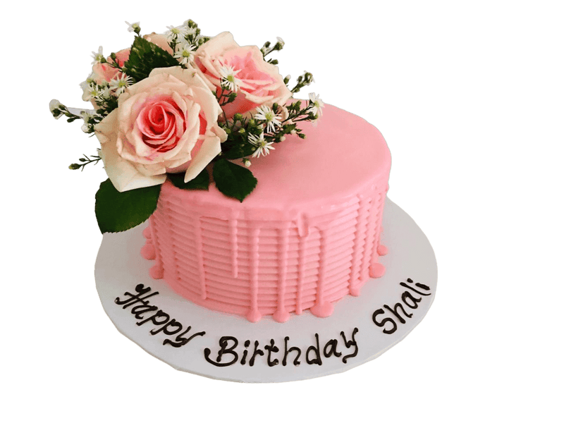 Rose Flower Birthday Cake by Yalu Yalu - yaluyalu