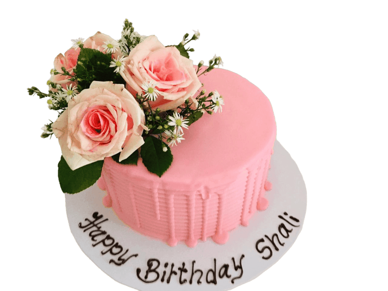 Rose Flower Birthday Cake by Yalu Yalu - yaluyalu